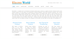 Desktop Screenshot of electroworld.in